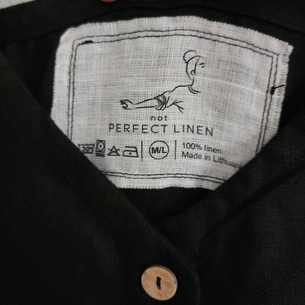 Not Perfect Linen Langley Midi dress (Sz M/L) - Picture 2 of 3